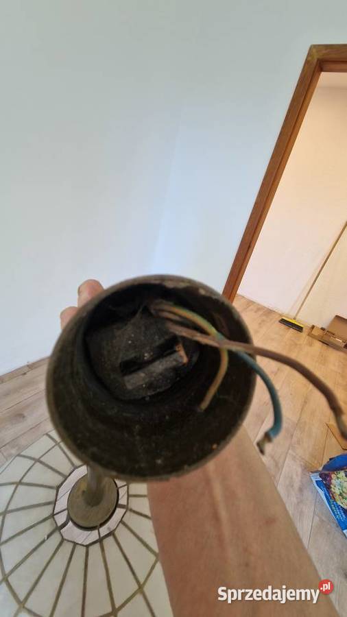 Lampa żyrandol witraż Ala alabaster