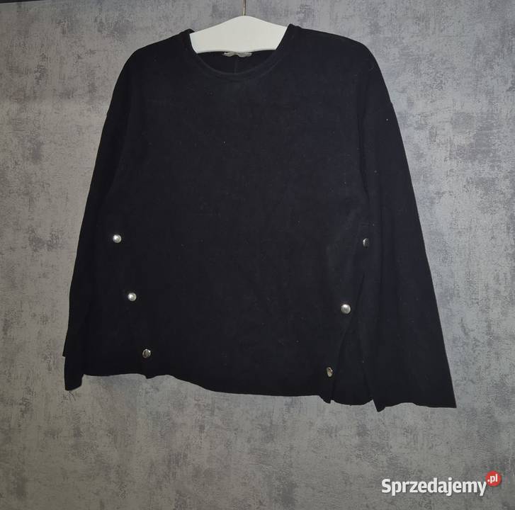 Bluza damska basic czerń Zara 38M Bez wzoru Łódź sprzedam