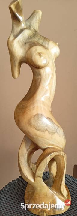 Rzeźba akt kobieta figura posąg drewno Rzeszów