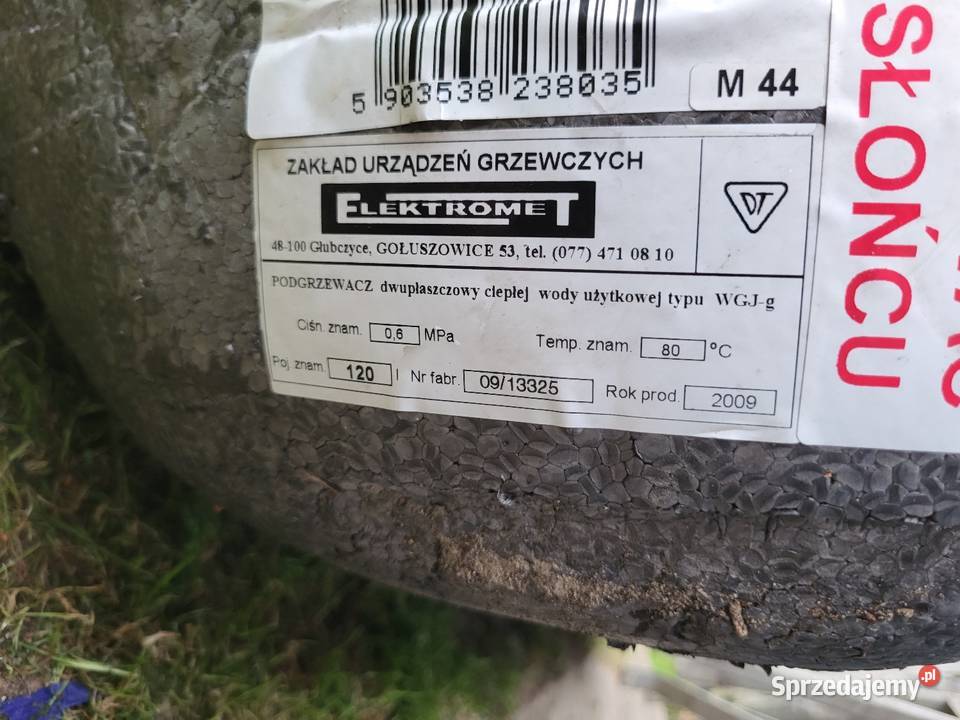 Bojler 120L Elektromet Łukawiec
