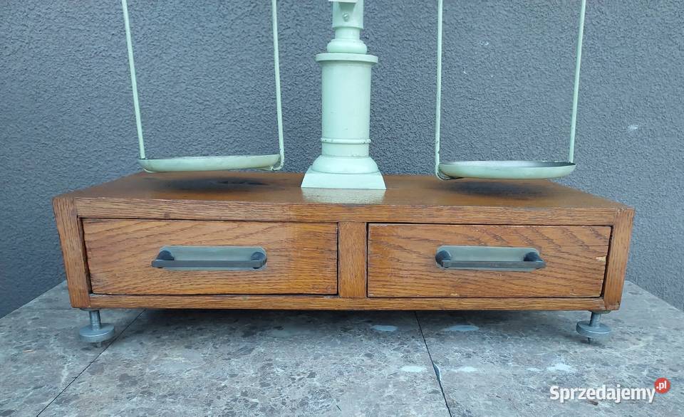 Stara waga szalkowa laboratoryjna 1 1953r pomorskie Tczew sprzedam