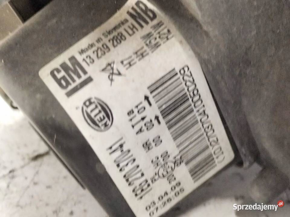 LAMPA PRZÓD LEWA EU 13239288 1EG270370 Opel