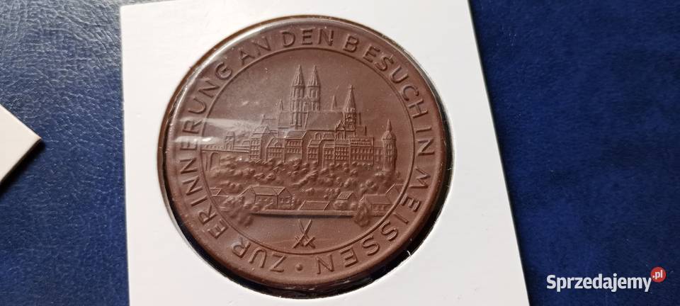 Stare monety Medal Niemcy porcelana 80 Lesko