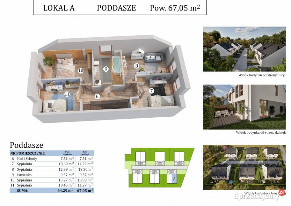 Nowy dom bliźniak 130 m2 Borowa Góra Jezioro