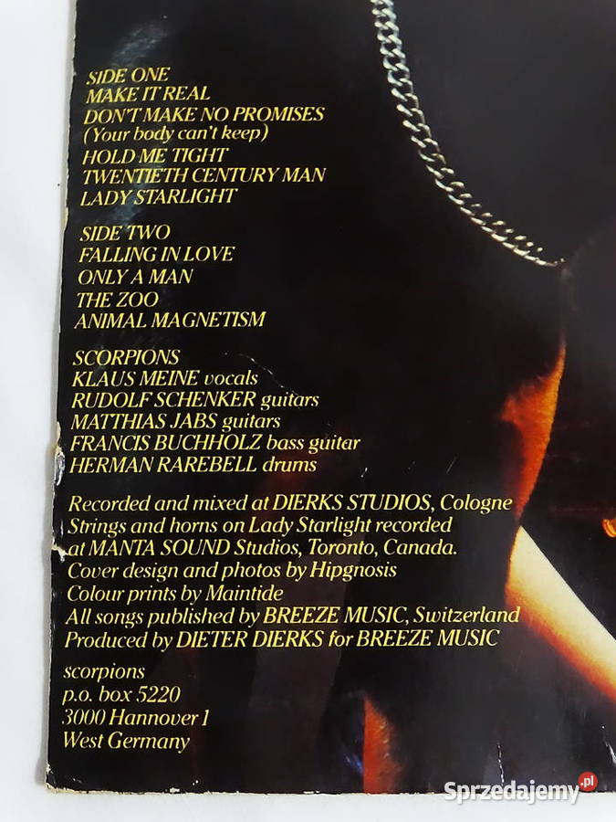 Scorpions Animal Magnetism winyl 1980 Niemcy Biłgoraj