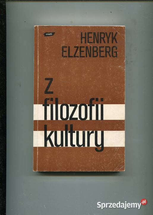Z filozofii kultury Elzenberg Szczecin sprzedam