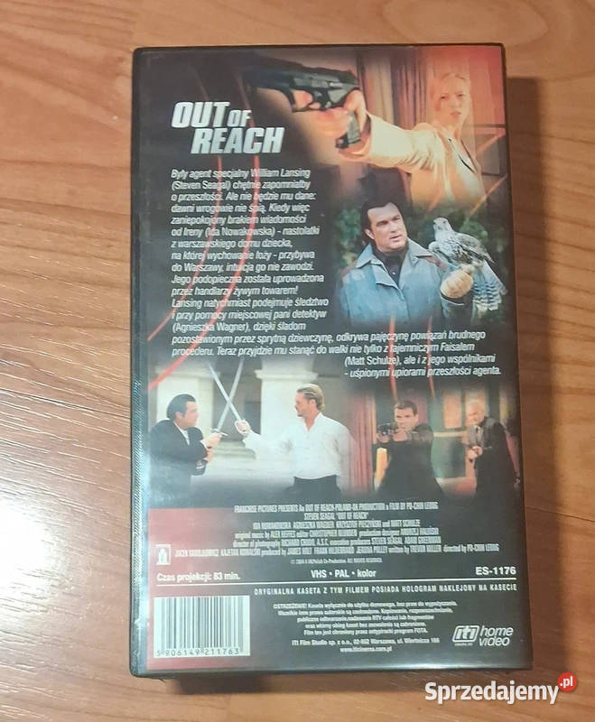 Kaseta VHS z filmem Poza Zasięgiem łódzkie Łódź