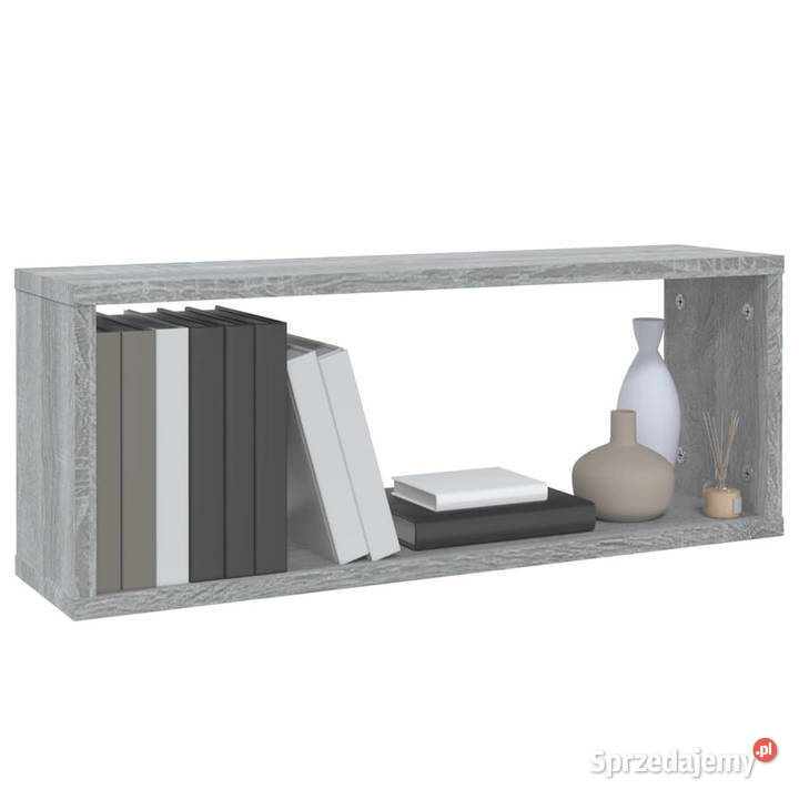 Półki ścienne 2 szary dąb sonoma 60x15x23 Meble Warszawa