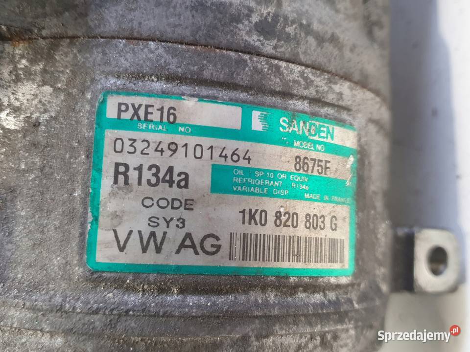 SPRĘŻARKA KLIMATYZACJI Audi A3 II 8P 19 TDI Rudka