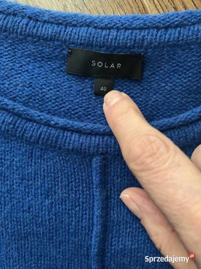 Kobaltowa niebieska sukienka wełniana Solar sprzedam