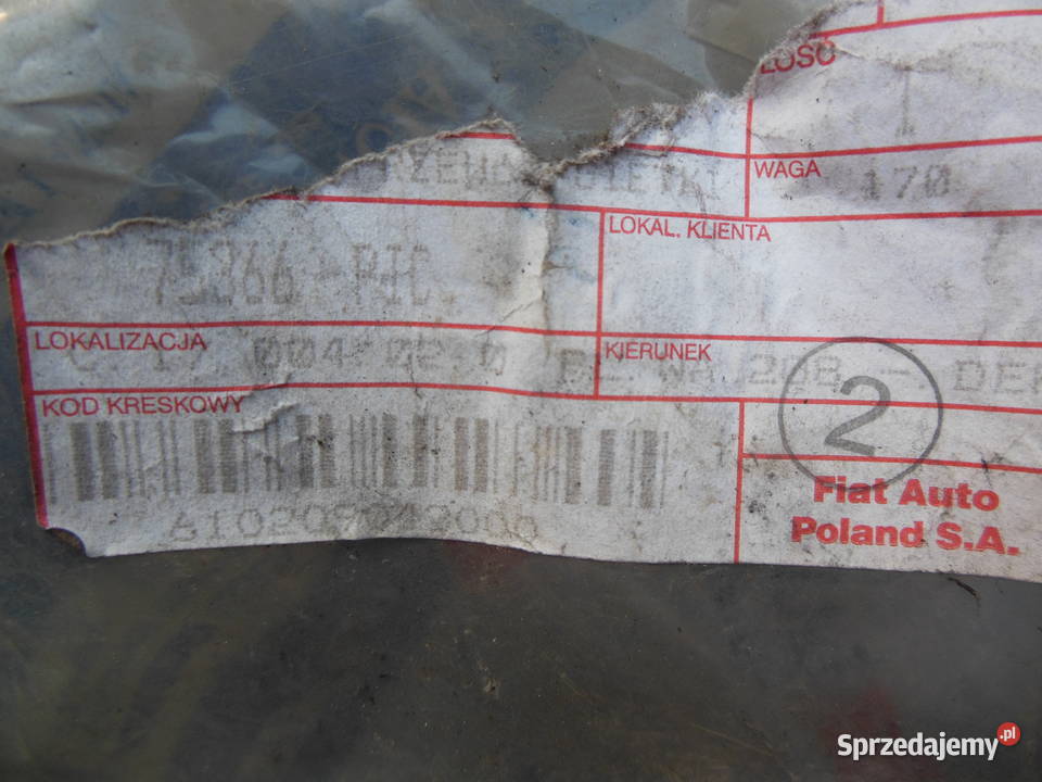 FIAT Palio Siena 1416 16V Wąż grzewczy 46537138 Kozy