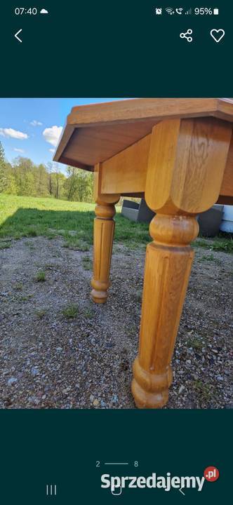 Stół dębowy 225 Meble pomorskie Pruszcz Gdański