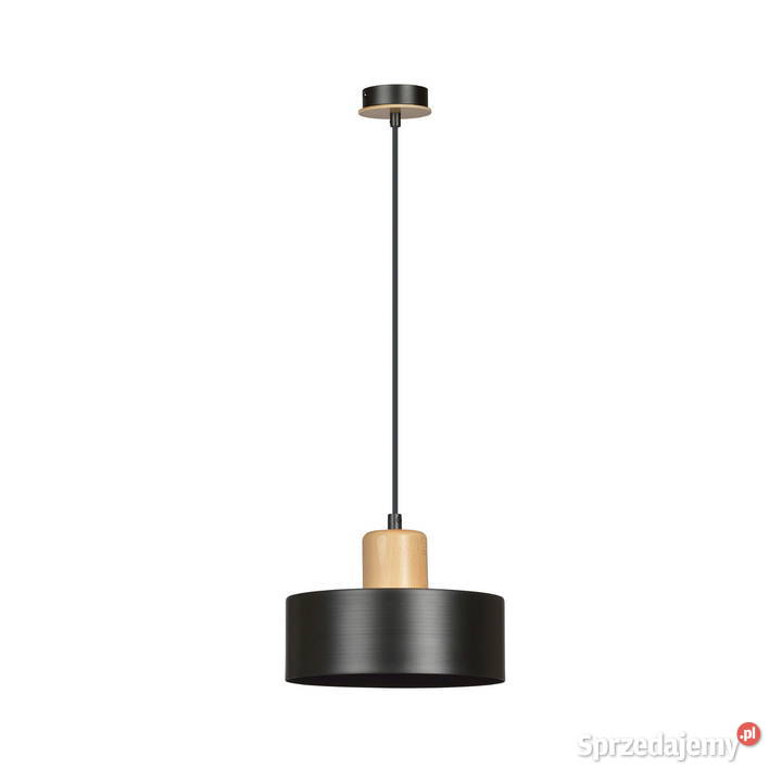 Nowoczesna czarna biała lampa wisząca do salonu