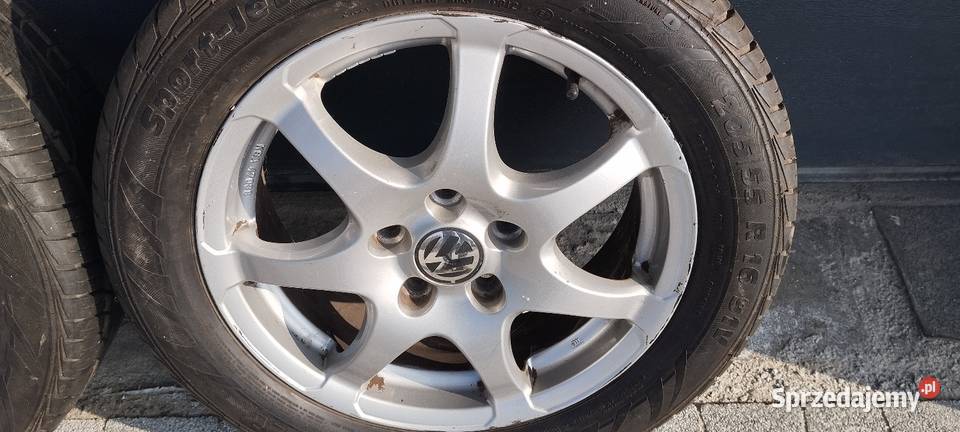 Oryginalne alu VW 16 5x112 opony letnie Mabor Wrocław