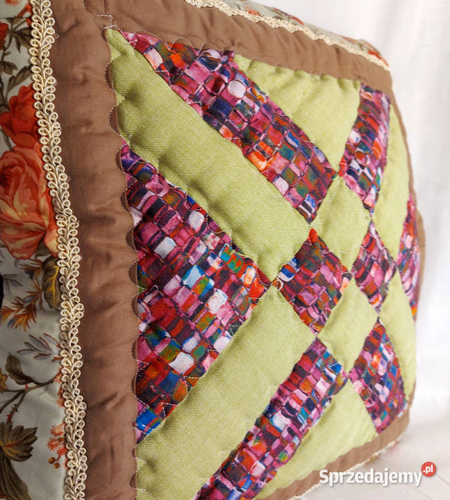 Poszewka dekoracyjna dwustronna patchworkowa Warszawa