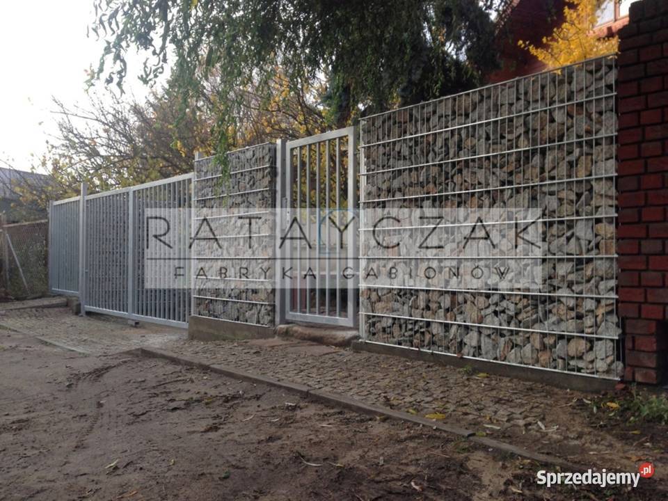 Gabion gabiony Ogrodzenie 260m Frontowe Kosze z Gniewkowo