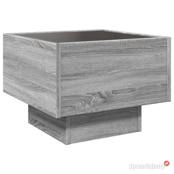 Stolik boczny z LED szary dąb sonoma 40x40x30 mazowieckie Warszawa sprzedam
