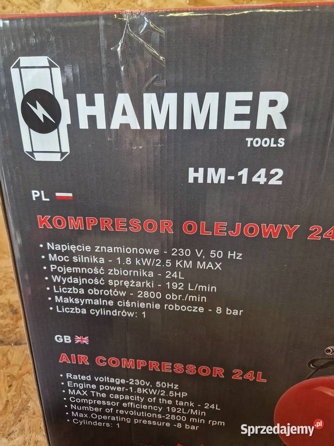 Kompresor olejowy Hammer Tools HM142 24 l Głogowa