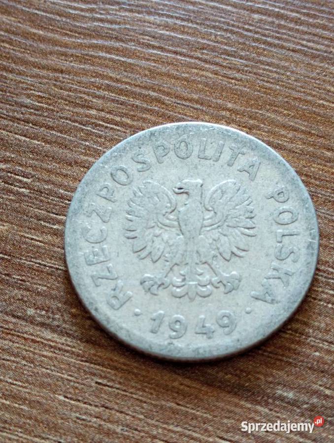 Sprzedam trzecie 1 zl 1949r bzm Chełm sprzedam