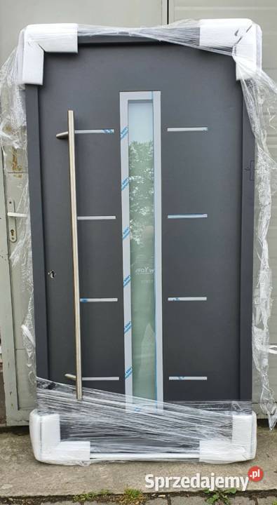 Drzwi zewnętrzne z antabą klamką ocieplaną wielkopolskie Szamotuły