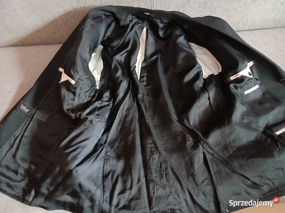 Czarny garnitur VOTUM bez kamizelki Odzież wyjściowa