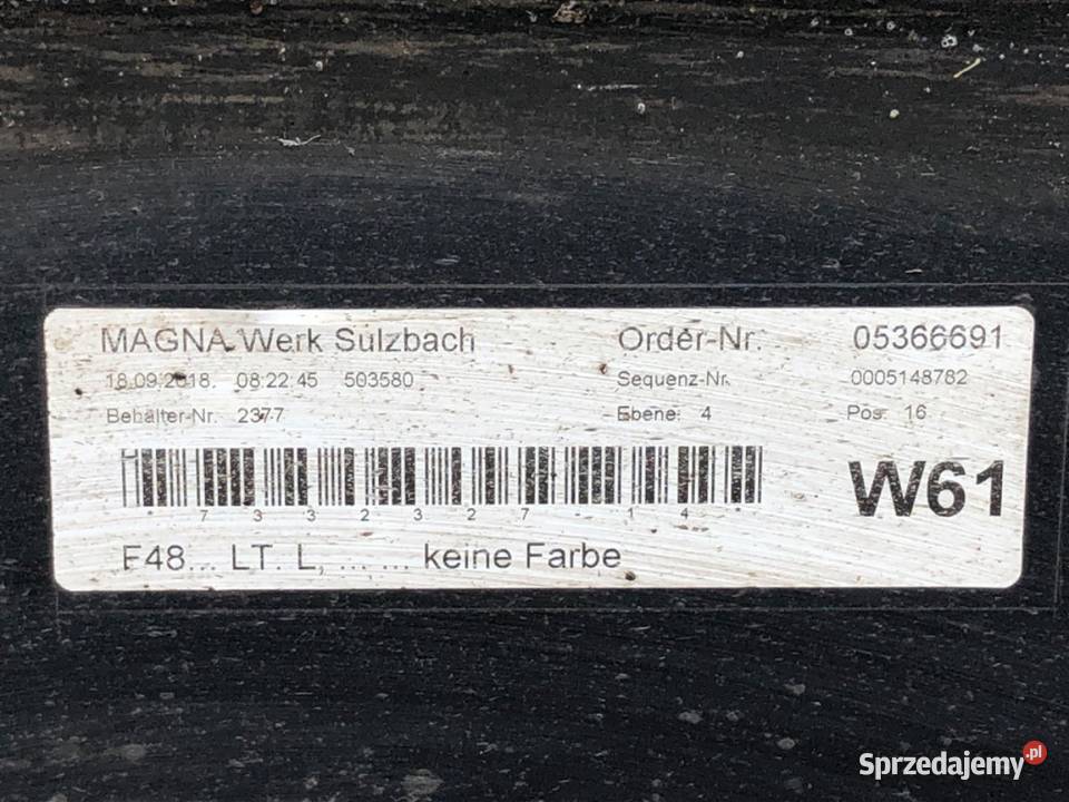 LISTWA PROGOWA LEWY BMW F48 Crossover OSŁONA Karoseria