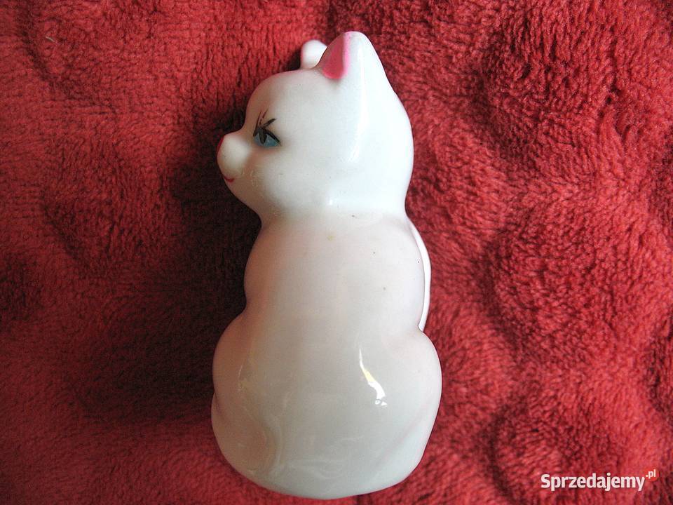 Sól i pieprz Kot 7 x 5 x 5 Solniczka biały Figurki i rzeźby Siedlce sprzedam