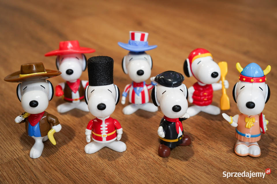 Figurki Snoopy 7 z Happy Meal McDonalds również