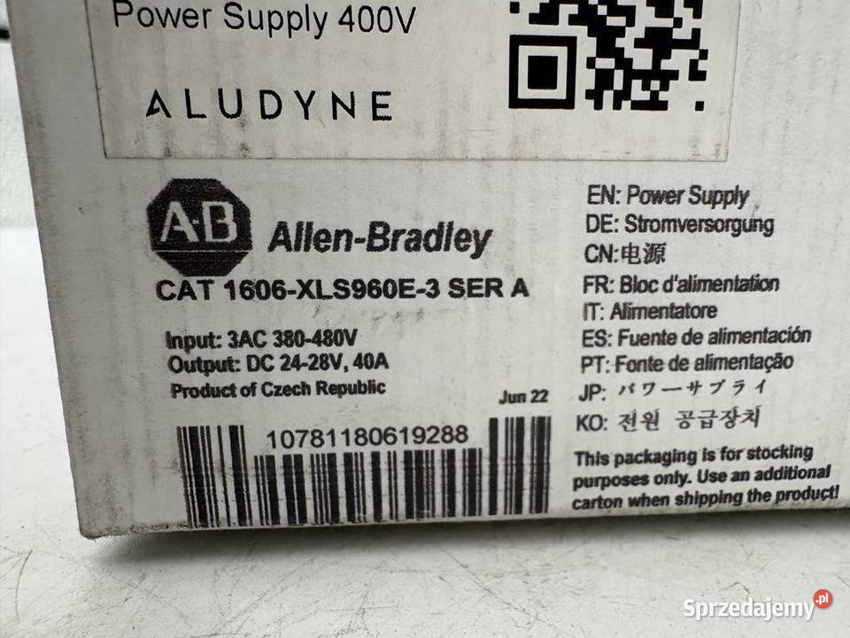 Allen Bradley CAT 1606XLS960E3 Power Supply 40A