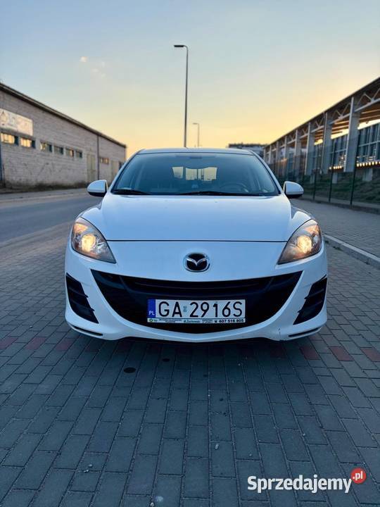Mazda 3 BL 2009 biała 16 MZCD niski przebieg Wysokie Mazowieckie
