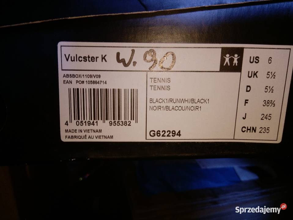 Buty sportowe Adidas Vulkaner unisex 39 nowe Mińsk Mazowiecki