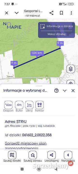 Sprzedam las Grunty i działki lubelskie Stryj