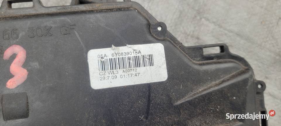 SKODA FABIA II ZAMEK DRZWI LEWY TYŁ 6 PIN osobowe śląskie