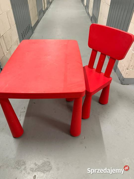 IKEA stolik dziecięcy krzesełko komplet mazowieckie Krzynowłoga Mała