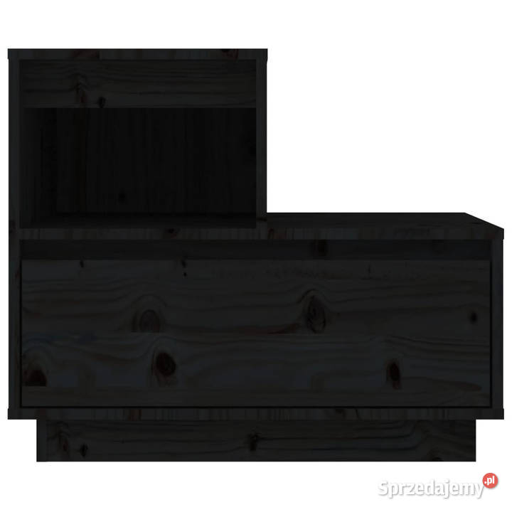 Szafki nocne 2 czarne 60x34x51 lite drewno Warszawa