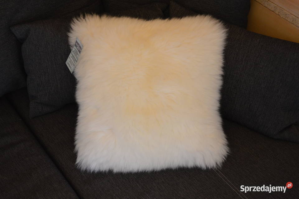 Poduszka Dekoracyjna Skóra Owcza Naturalna 40x40 Szaflary