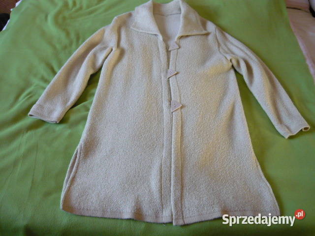 Kardigan damski brązowy/beżowy Myszków