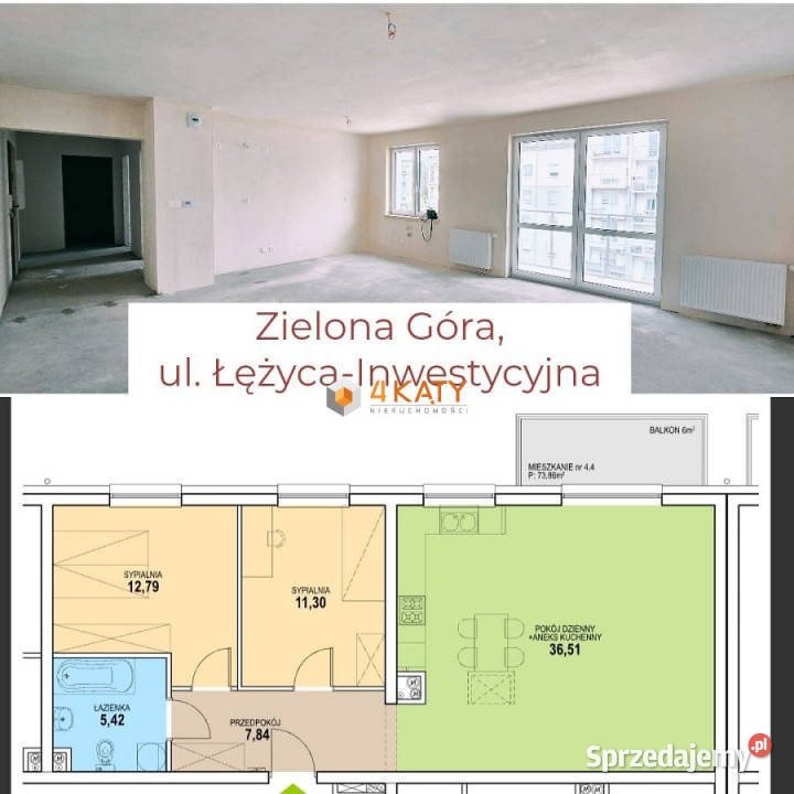 Mieszkanie Zielona Góra ŁężycaInwestycyjna lubuskie