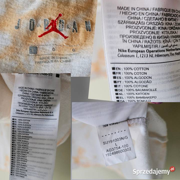 Nike Jordan tshirt rozmiar L Odzież sportowa Lublin