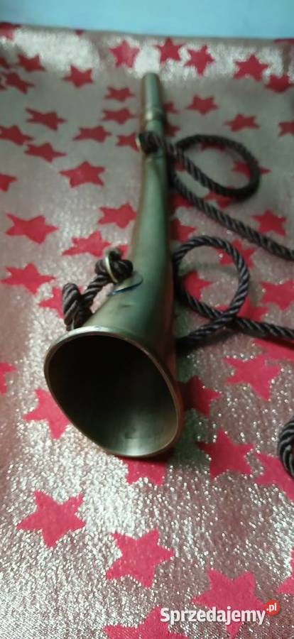 Stare mosiężne trąbki Sygnałowa blaszane