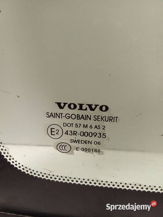 Szyba Boczna Lewa Tylna Volvo V70 00 Antena Boczne (drzwi) Bralin