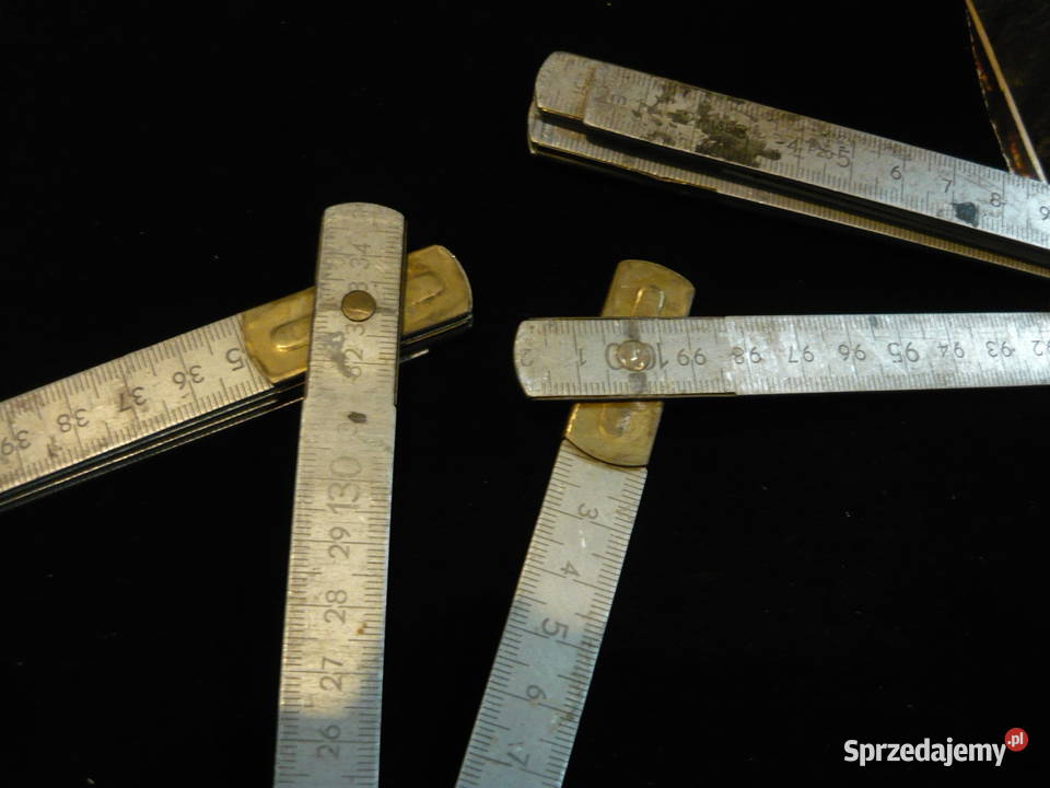 Stary z PRLu aluminiowy metr składany 2m małopolskie Nowy Sącz