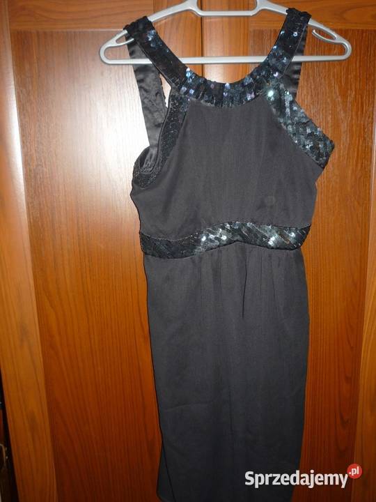 czarna sukienka z cekinami Gdynia