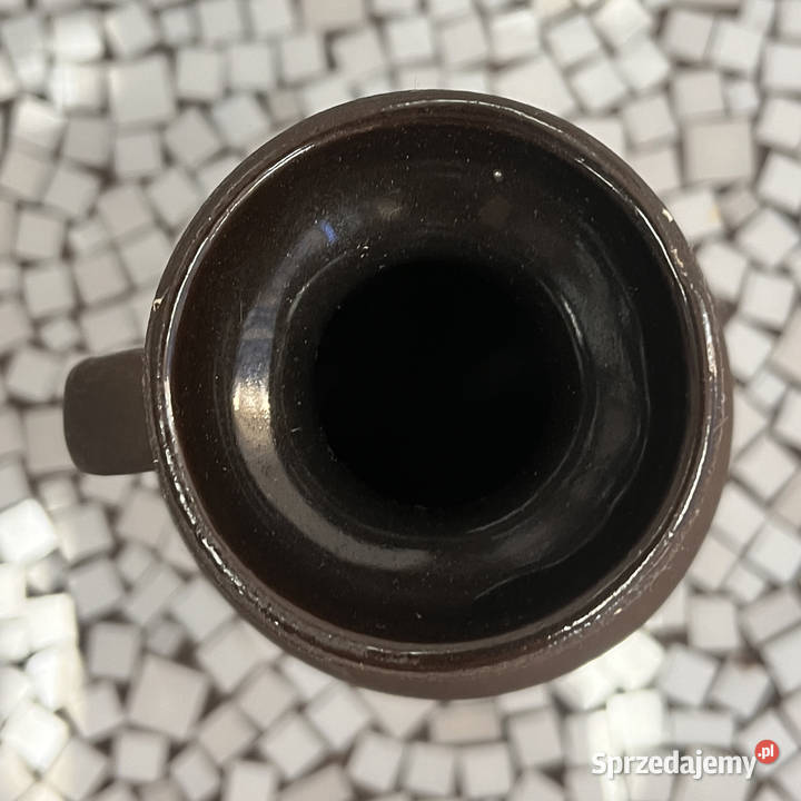 Ceramiczny wazon z uchem Strehla Keramik Niemcy mazowieckie Warszawa