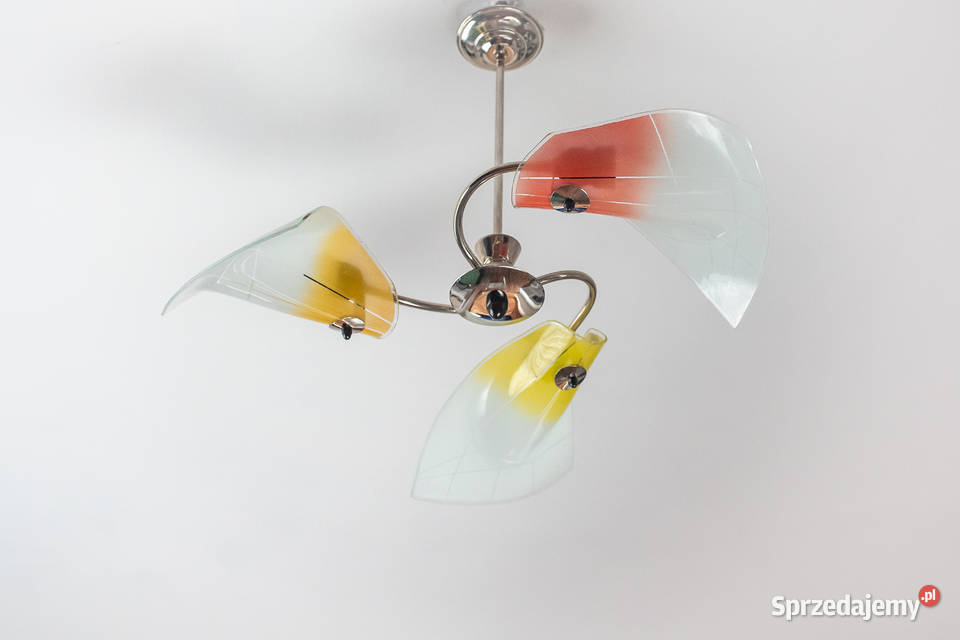 Żyrandol lata 60 Look PopArt MidCentury Vintage Dąbrowa Górnicza