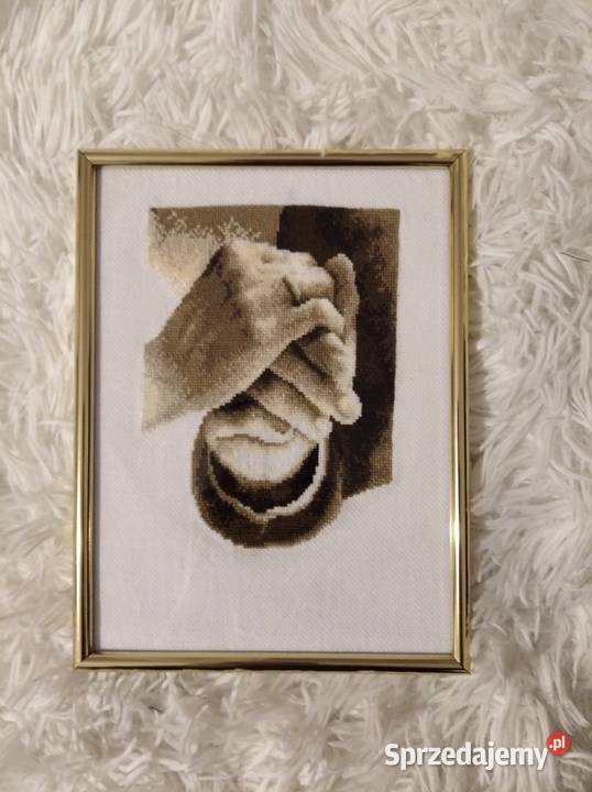 Ślub haft krzyżykowy rękodzieło pamiątka Ślubu warmińsko-mazurskie Olsztyn sprzedam