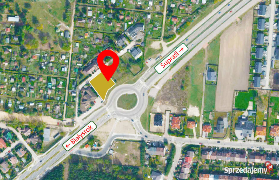 Działka Białystok 1259m2 gaz