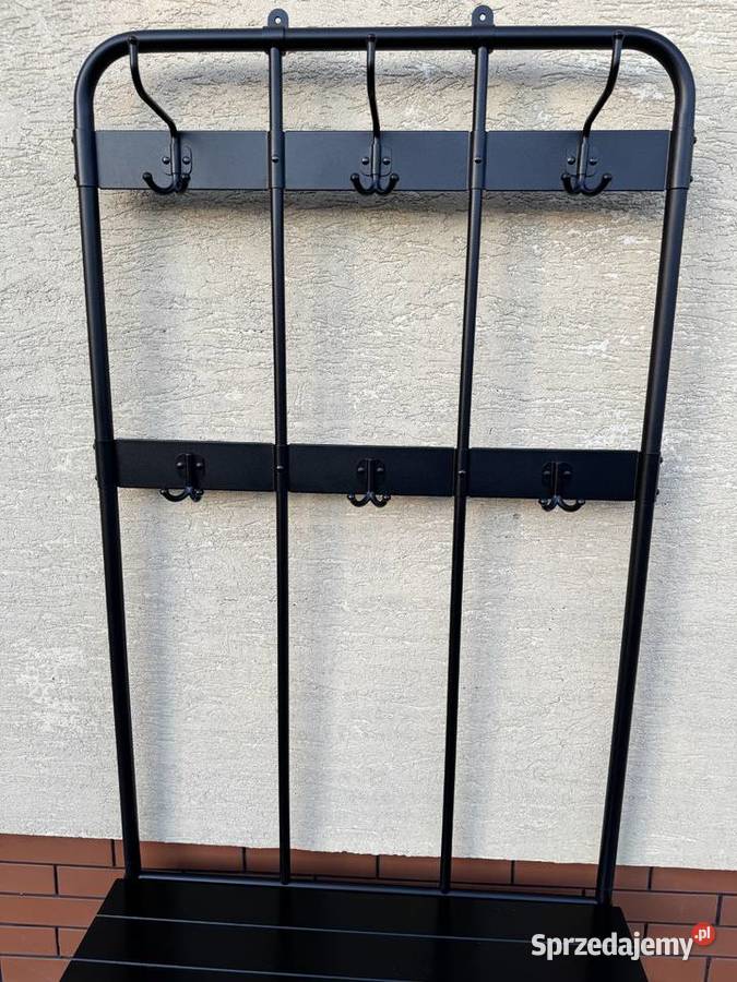 Wieszak przedpokój półka na buty Ikea metalowa Sulbiny