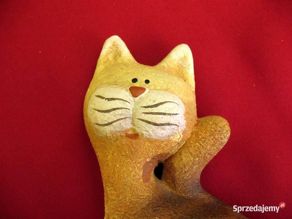 Kot szczęśliwy kotek abstrakcyjna figurka 11 x Siedlce sprzedam