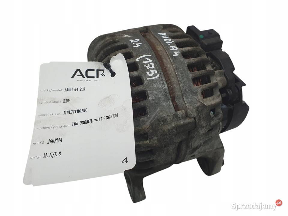 ALTERNATOR Audi A4 B6 24 27 30 V6 Bosch Chełm